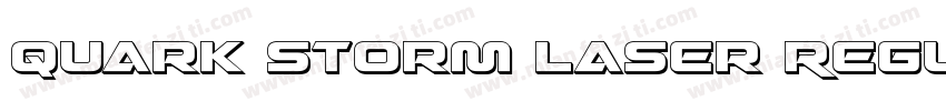 Quark Storm Laser Regular字体转换